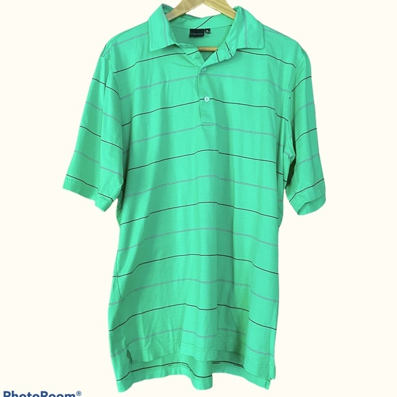 Fairway and Greene Striped Golf Polo Shirt Size XL - Picture 1 of 8